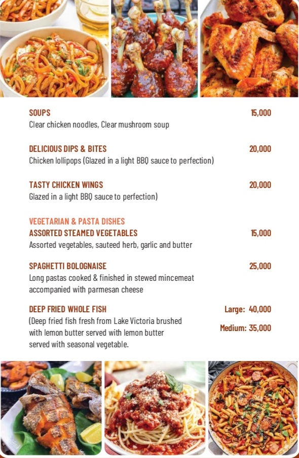Menu Page 1
