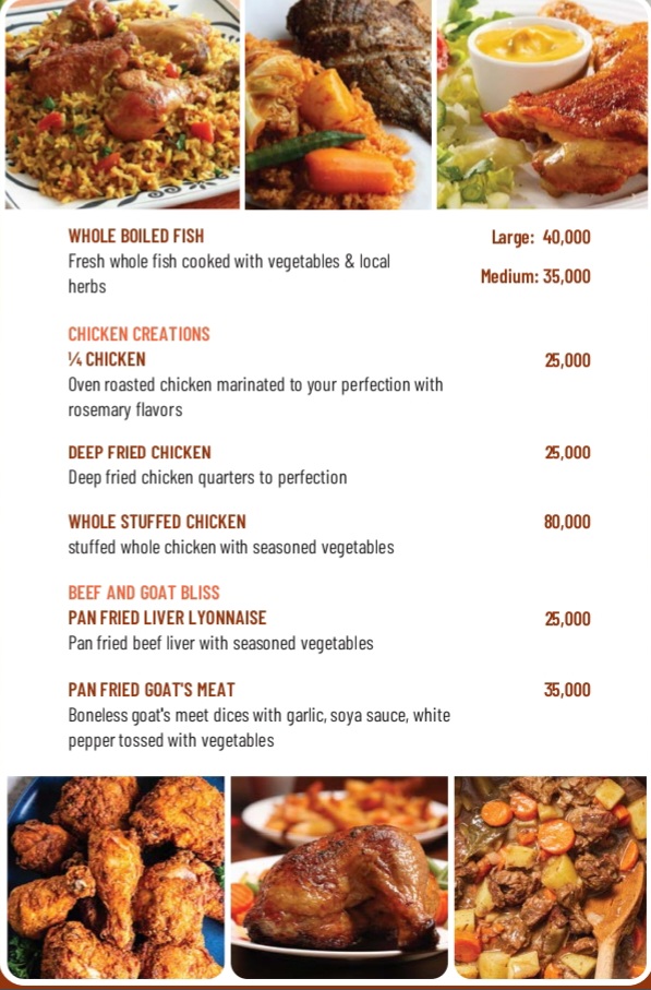 Menu Page 2